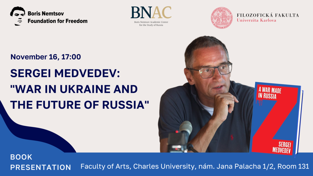 WAR IN UKRAINE AND THE FUTURE OF RUSSIA: presentation of the book by Sergei Medvedev